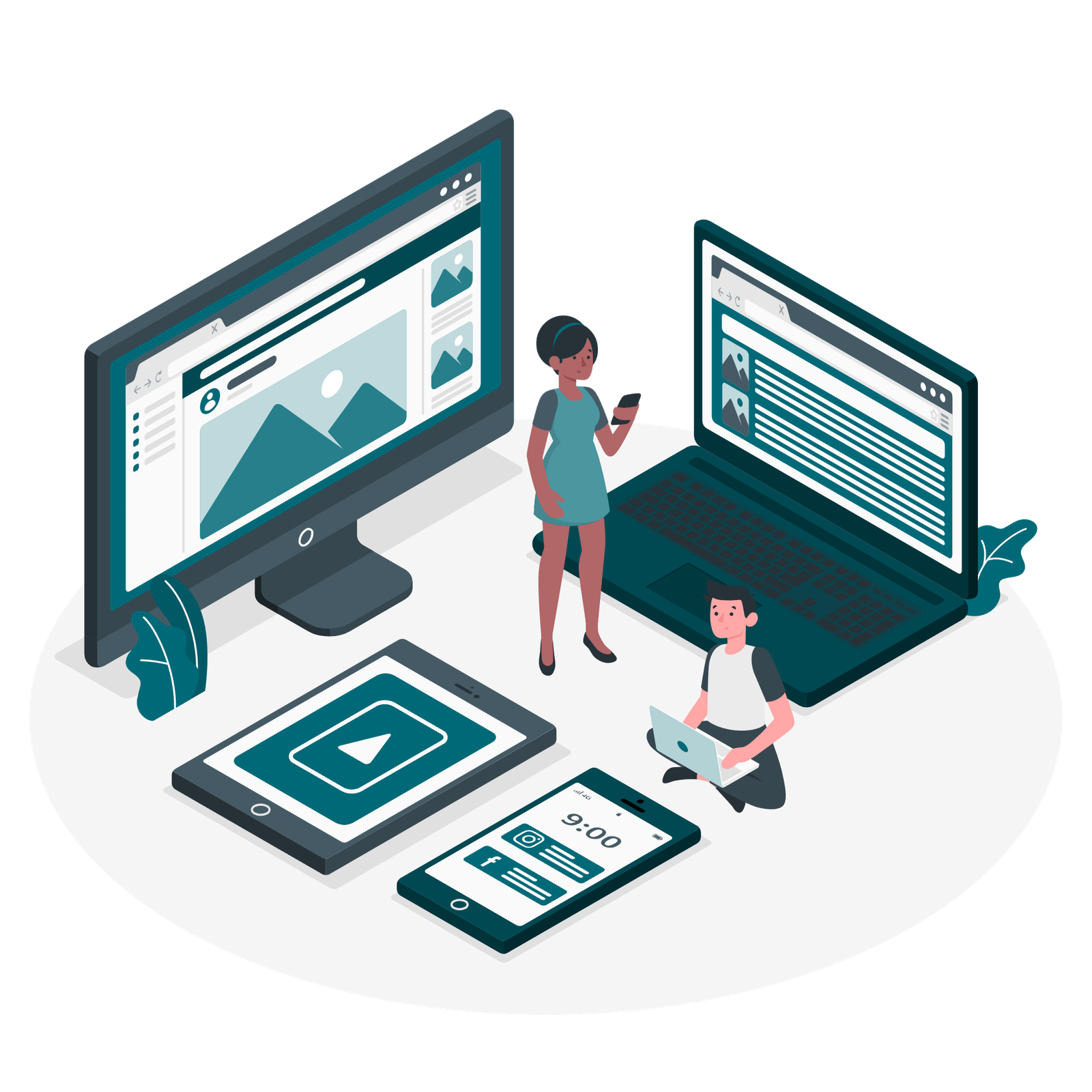 Monitoring illustration